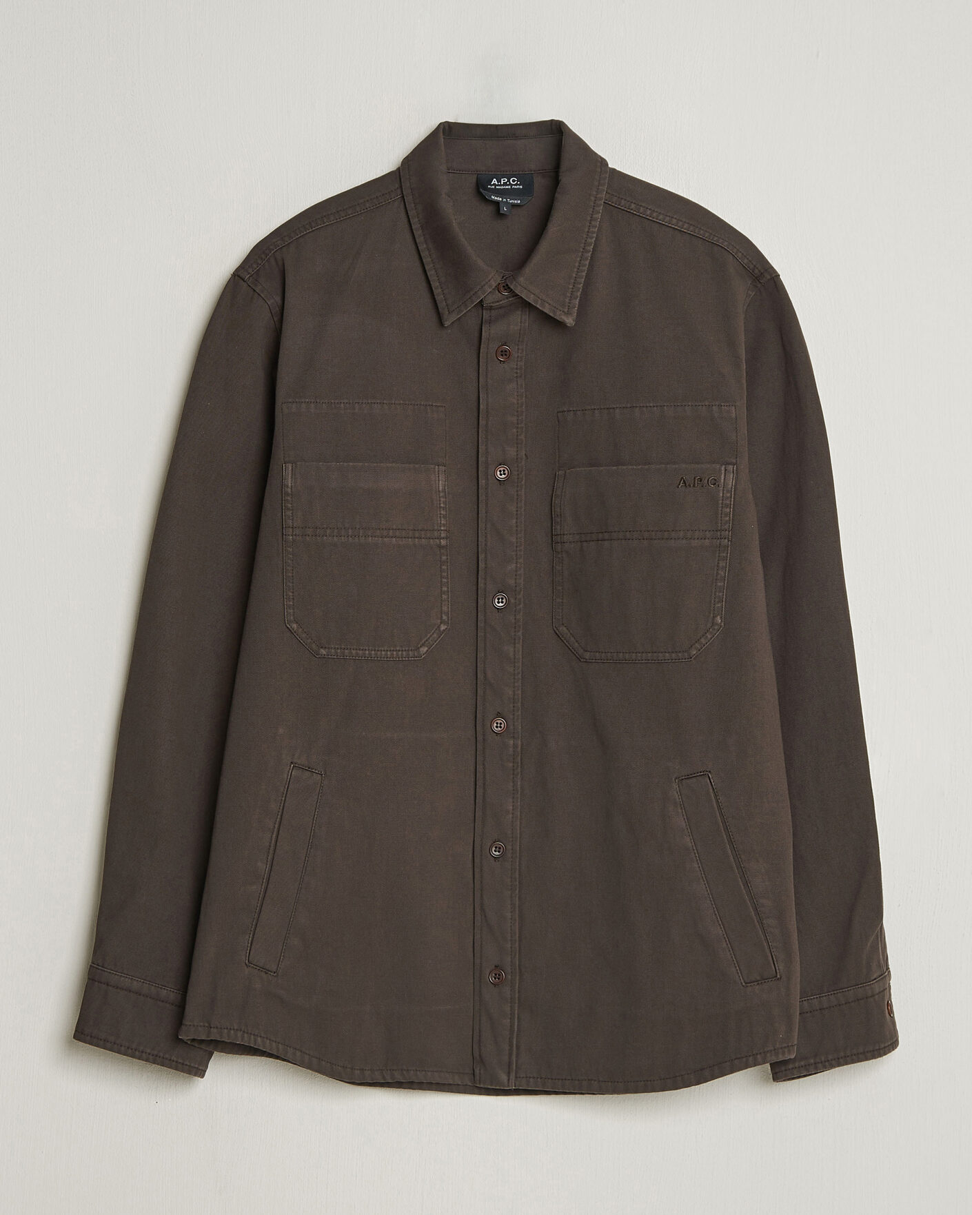 Heren | Overhemden | A.P.C. | Noah Cotton Overshirt Dark Brown