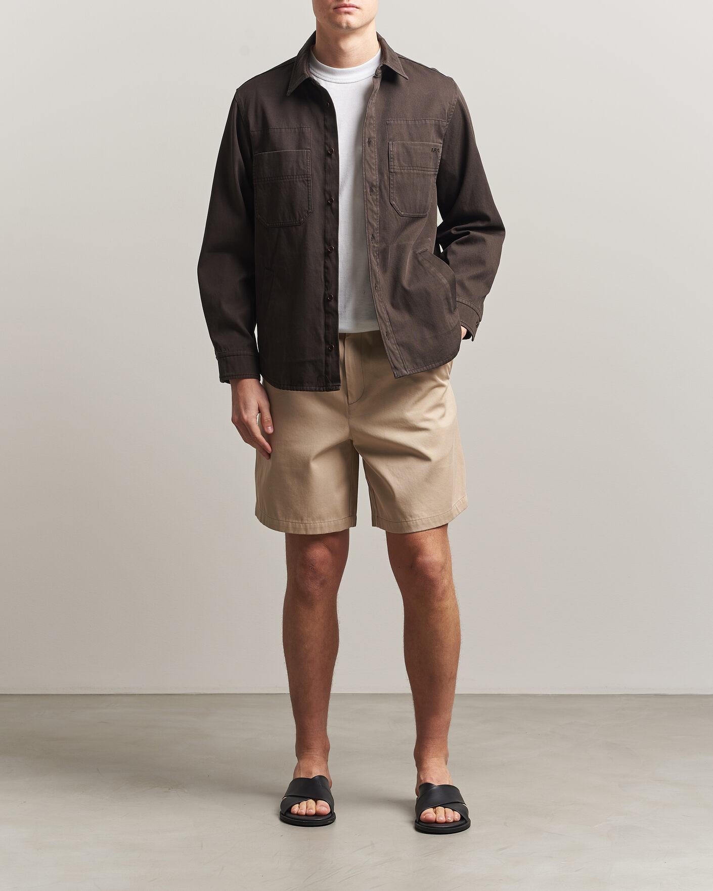 Heren | Overhemden | A.P.C. | Noah Cotton Overshirt Dark Brown