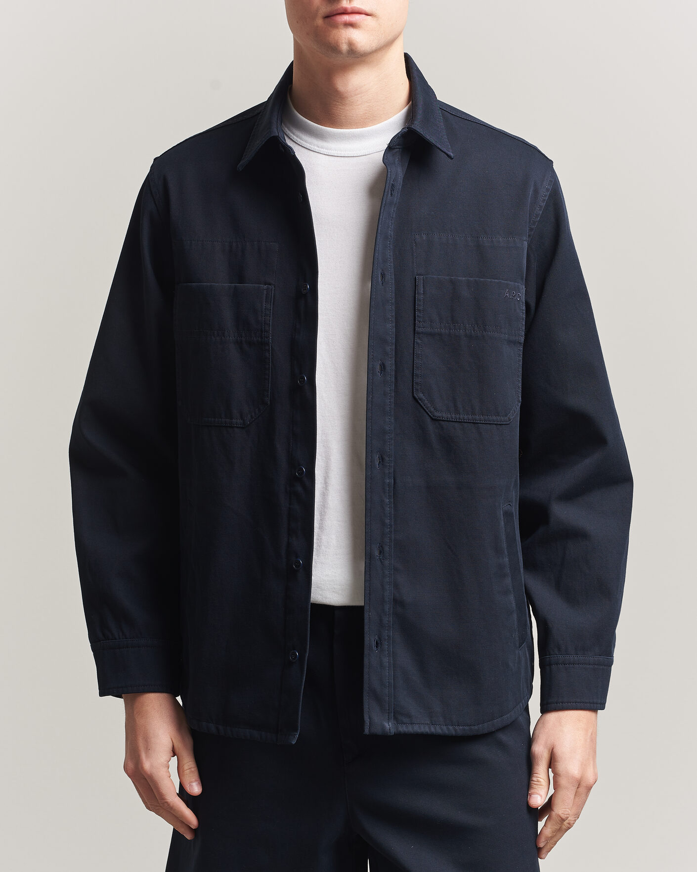 Heren | Overhemden | A.P.C. | Noah Cotton Overshirt Dark Navy