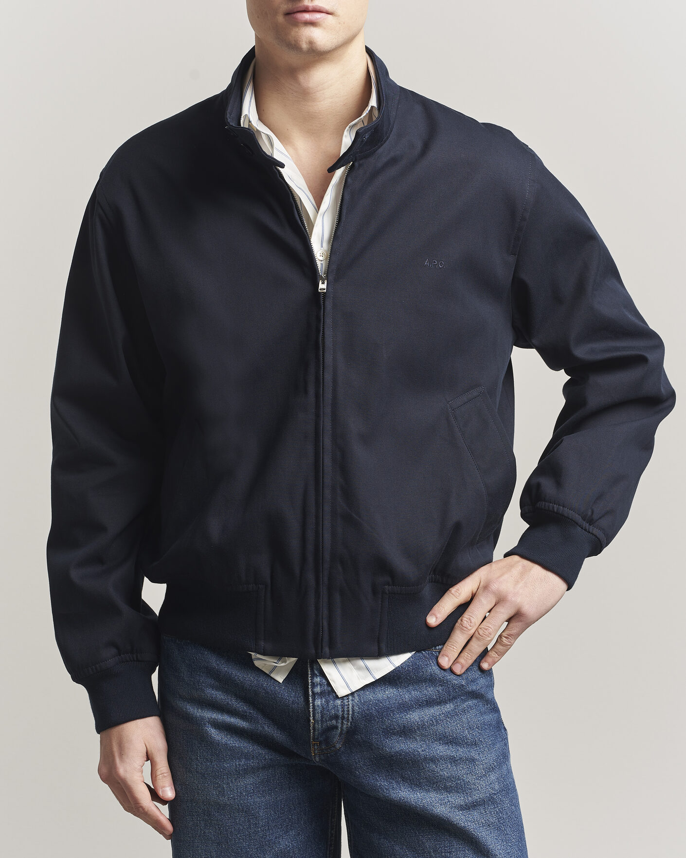 Heren | Jassen | A.P.C. | Zipped Jacket Dark Navy
