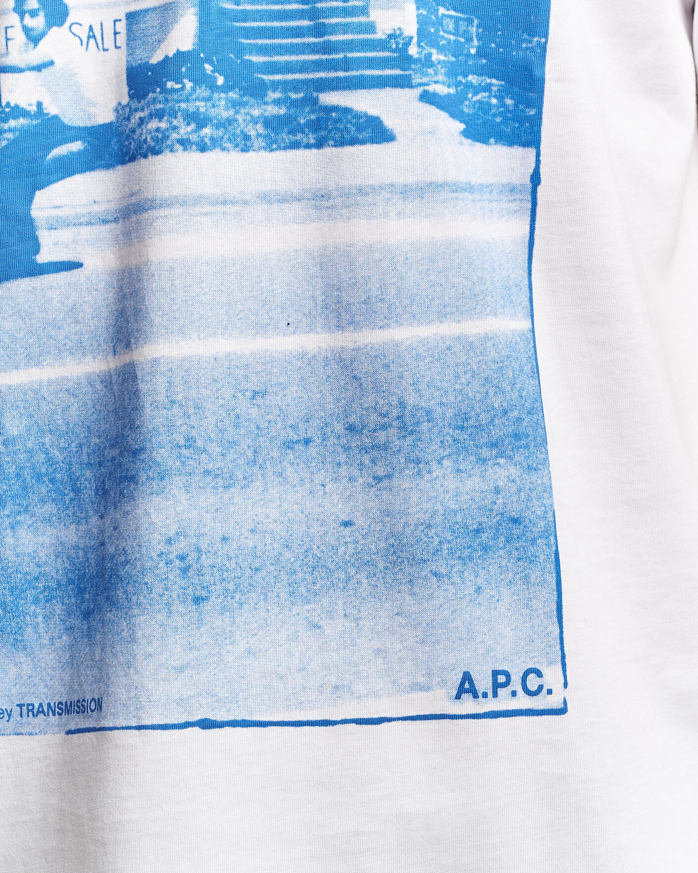 Heren | T-shirts | A.P.C. | Cali Printed T-Shirt Blue