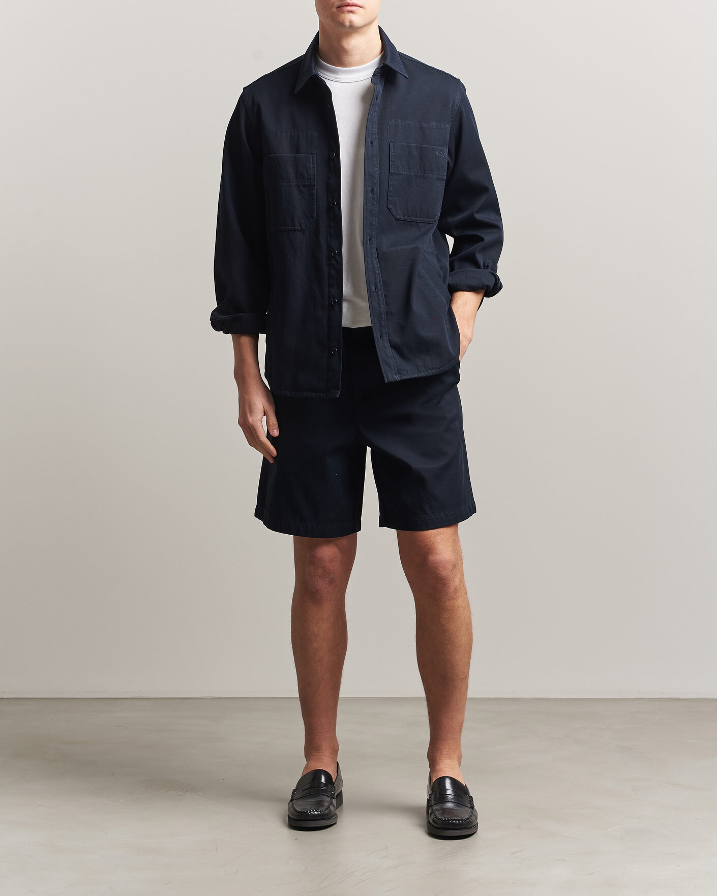Heren | Korte broek | A.P.C. | Otis Cotton Chino Shorts Dark Navy