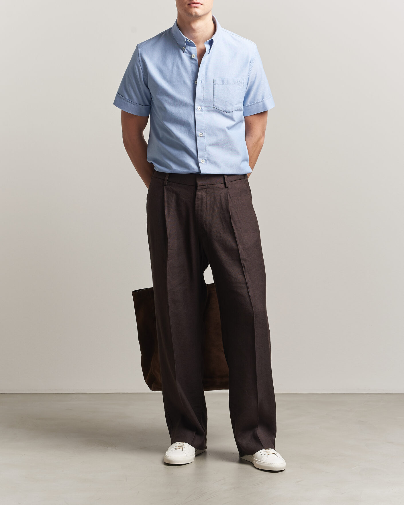 Heren | Overhemden | A.P.C. | Jack Short Sleeve Shirt Light Blue