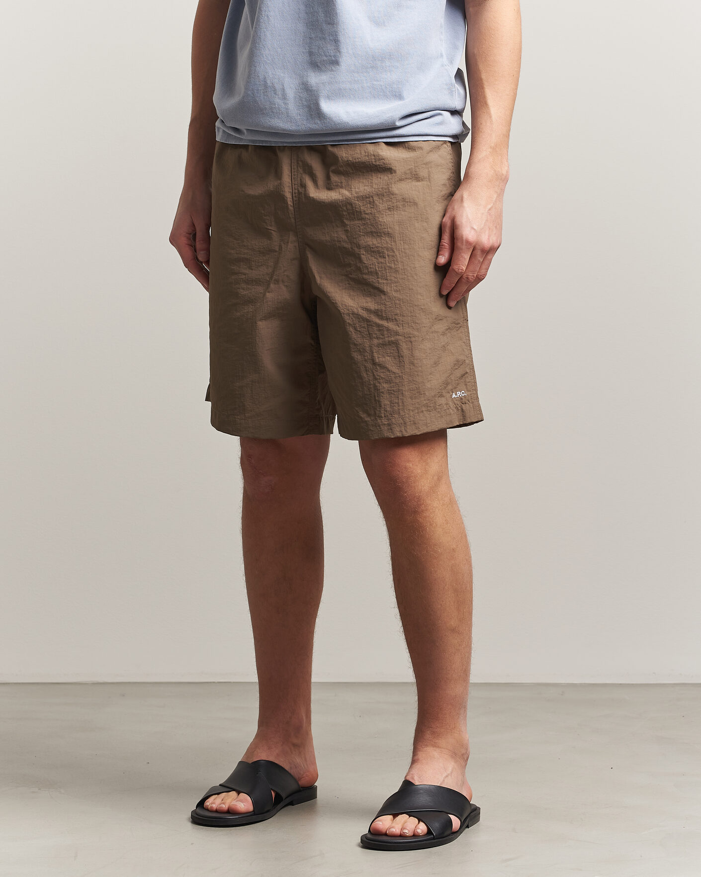 Heren | Korte broek | A.P.C. | Rio Drawstring Shorts Dark Beige