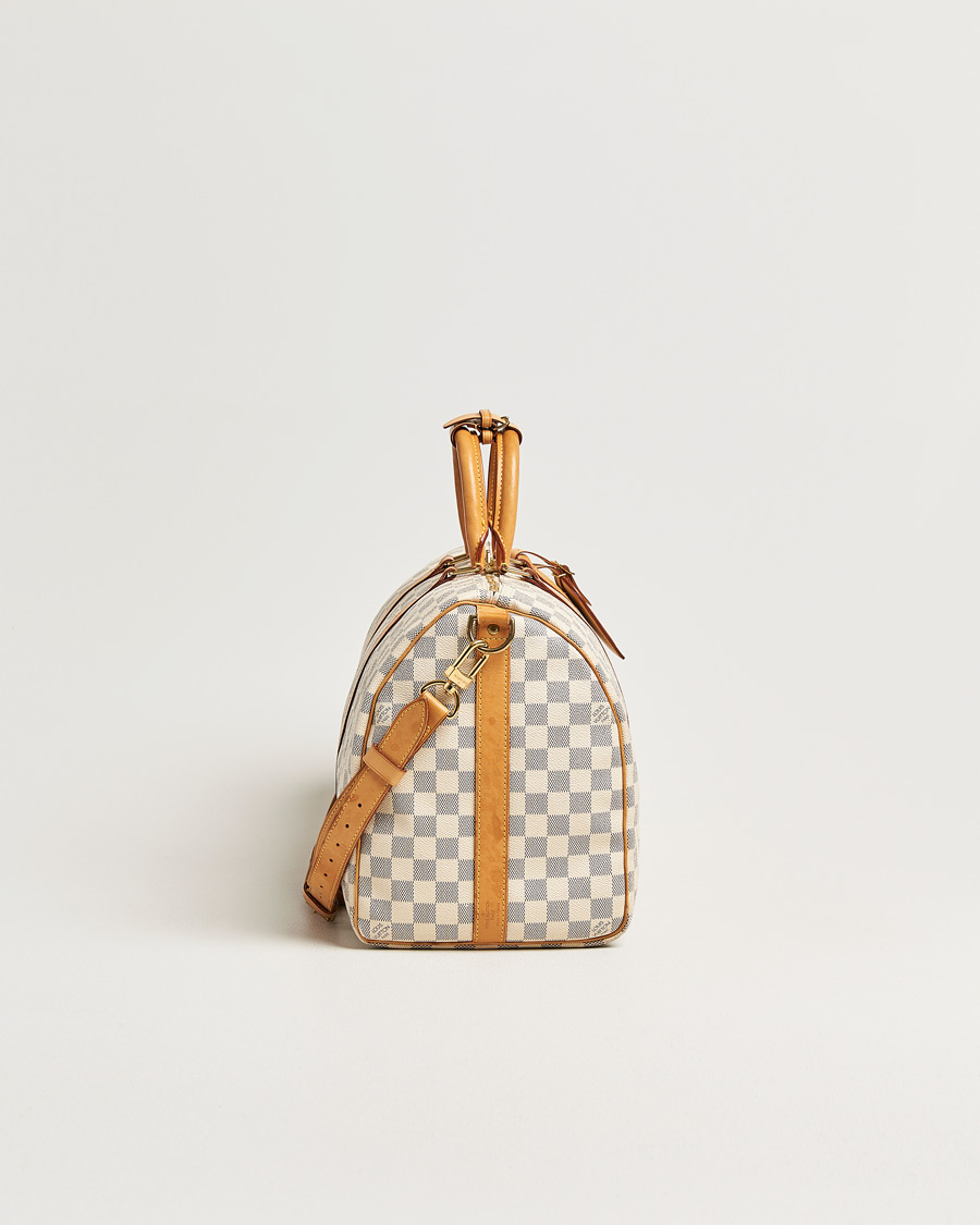 Heren | Pre-Owned & Vintage Bags | Louis Vuitton Pre-Owned | Keepall Bandouliére Damier Azur