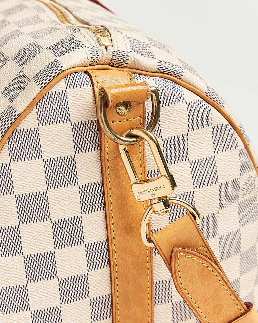 Heren | Pre-Owned & Vintage Bags | Louis Vuitton Pre-Owned | Keepall Bandouliére Damier Azur
