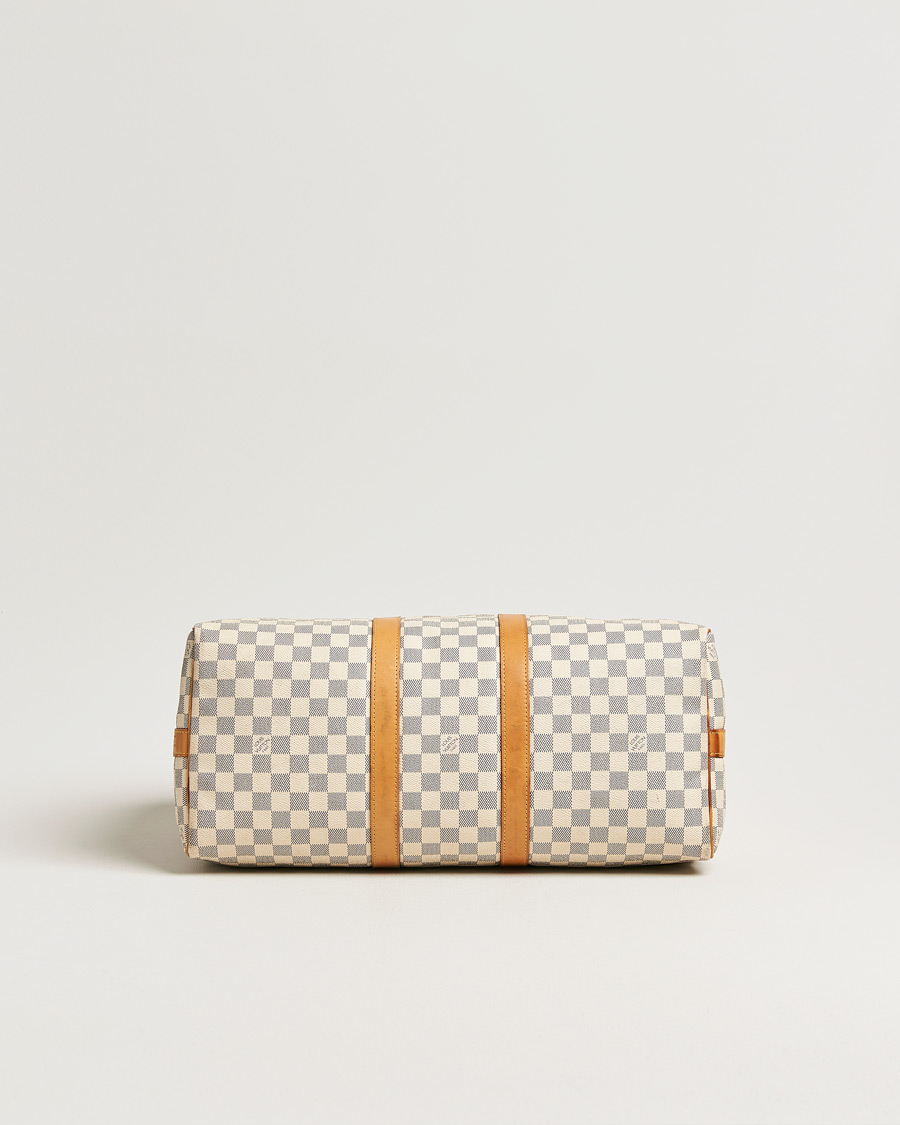 Heren | Pre-Owned & Vintage Bags | Louis Vuitton Pre-Owned | Keepall Bandouliére Damier Azur