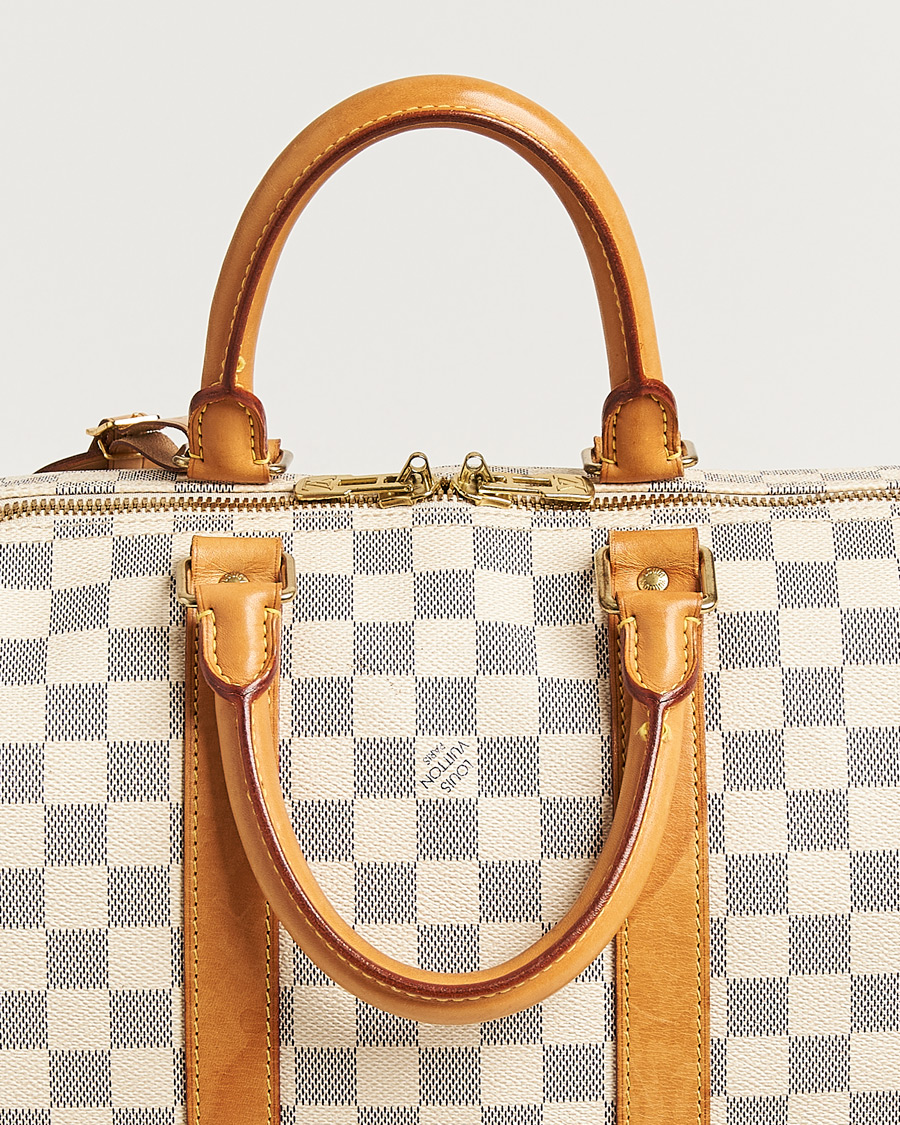 Heren | Pre-Owned & Vintage Bags | Louis Vuitton Pre-Owned | Keepall Bandouliére Damier Azur