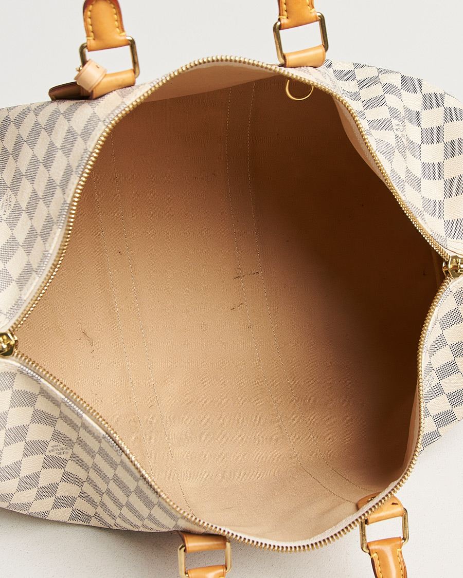 Heren | Pre-Owned & Vintage Bags | Louis Vuitton Pre-Owned | Keepall Bandouliére Damier Azur