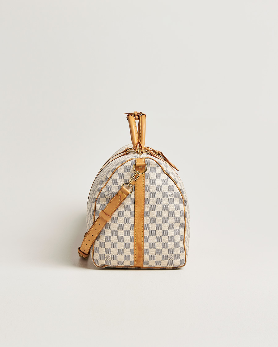 Heren | Pre-Owned & Vintage Bags | Louis Vuitton Pre-Owned | Keepall Bandouliére Damier Azur