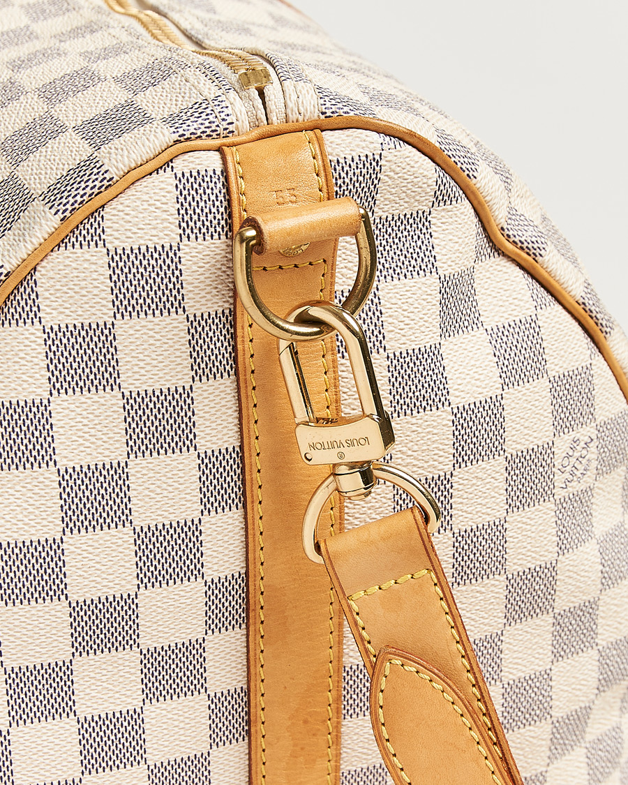 Heren | Pre-Owned & Vintage Bags | Louis Vuitton Pre-Owned | Keepall Bandouliére Damier Azur