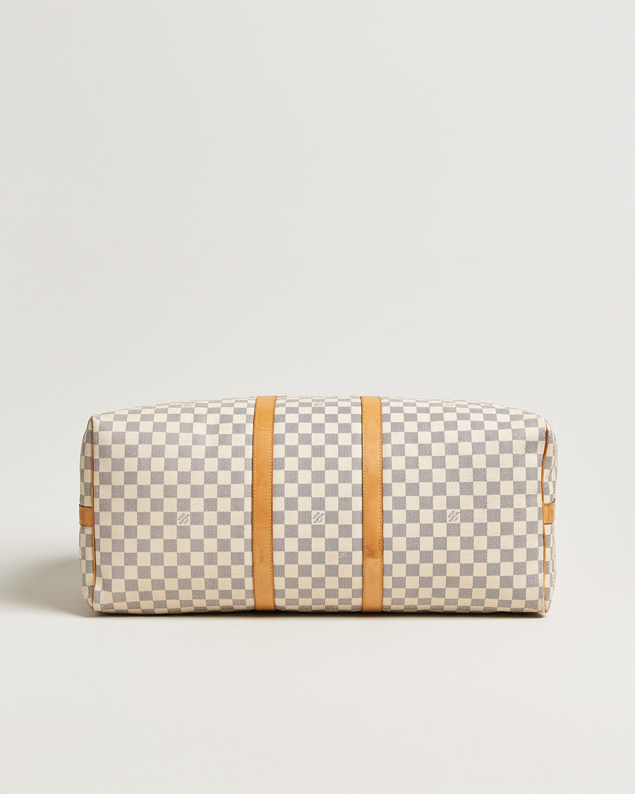 Heren | Pre-Owned & Vintage Bags | Louis Vuitton Pre-Owned | Keepall Bandouliére Damier Azur