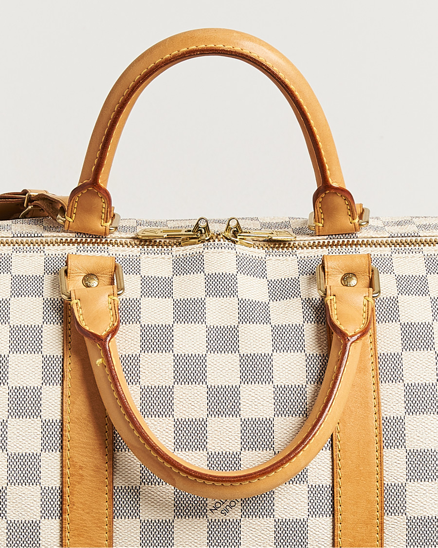 Heren | Pre-Owned & Vintage Bags | Louis Vuitton Pre-Owned | Keepall Bandouliére Damier Azur