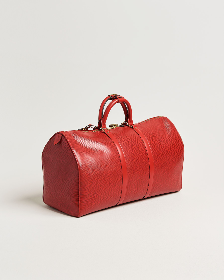 Heren | Pre-Owned & Vintage Bags | Louis Vuitton Pre-Owned | Keepall 50 Epi Leather Red