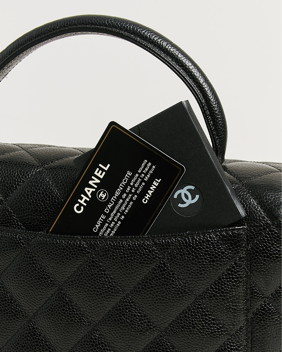 Heren | Pre-Owned & Vintage Bags | Chanel Pre-Owned | Kelly Top Handle Bag Caviar Black