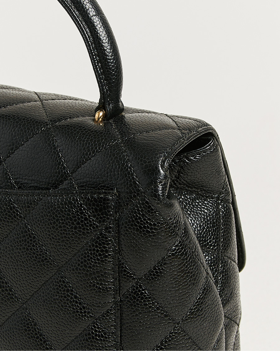 Heren | Pre-Owned & Vintage Bags | Chanel Pre-Owned | Kelly Top Handle Bag Caviar Black