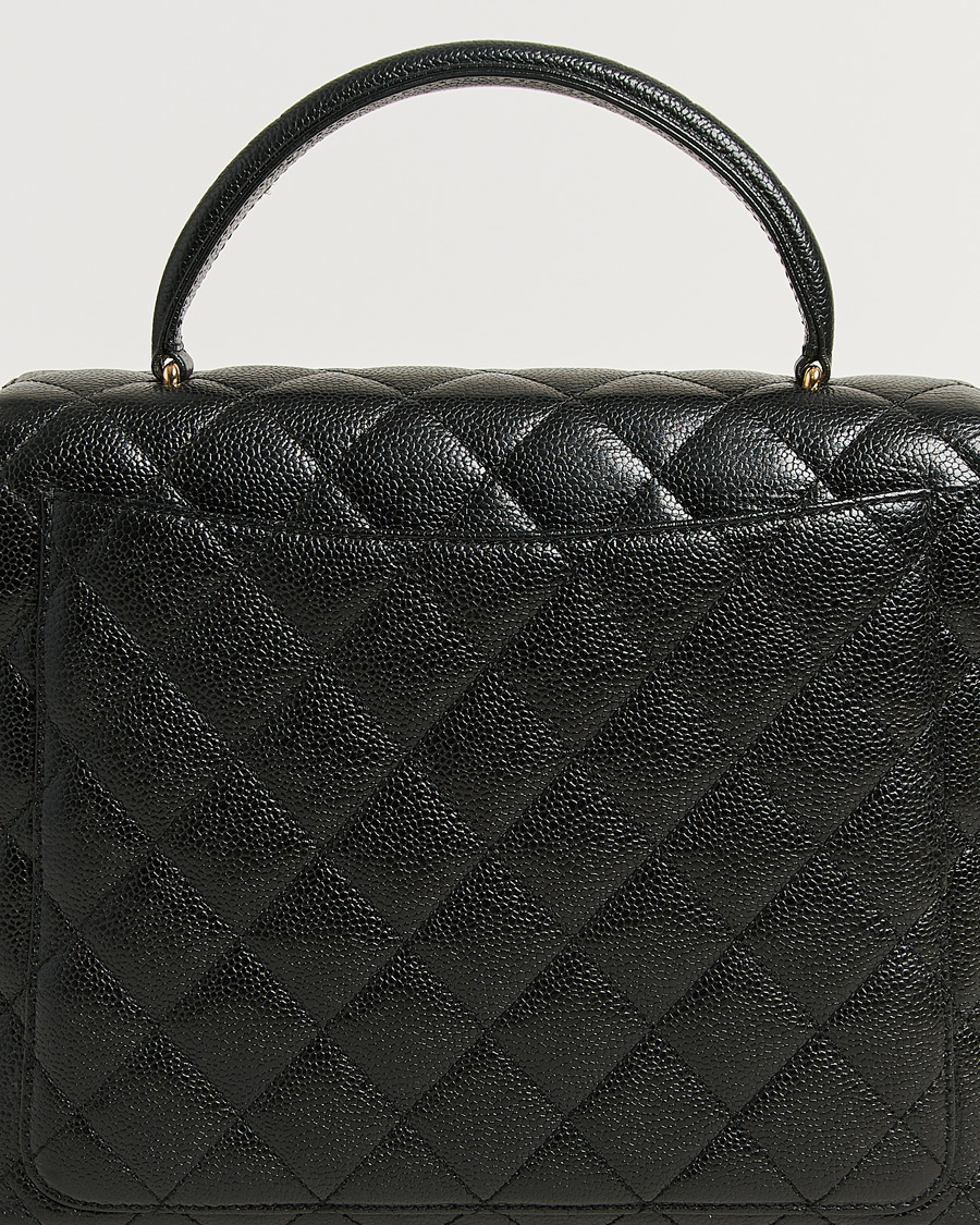 Heren | Pre-Owned & Vintage Bags | Chanel Pre-Owned | Kelly Top Handle Bag Caviar Black