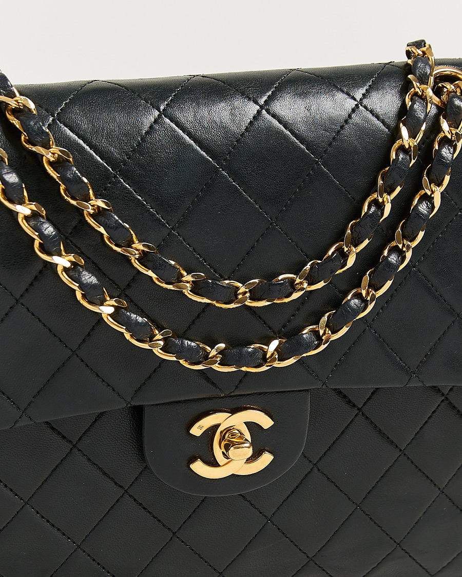 Heren | Pre-Owned & Vintage Bags | Chanel Pre-Owned | Single Flap Bag Lambskin Black
