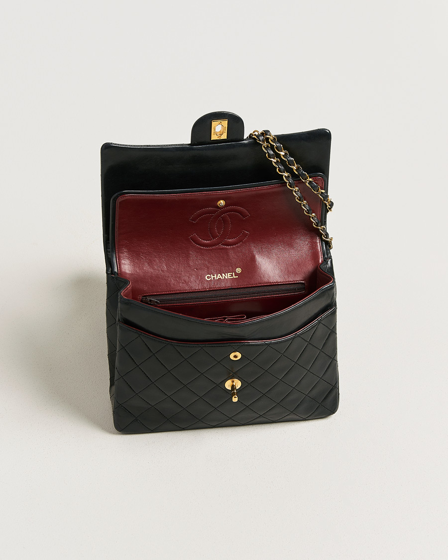 Heren | Pre-Owned & Vintage Bags | Chanel Pre-Owned | Single Flap Bag Lambskin Black