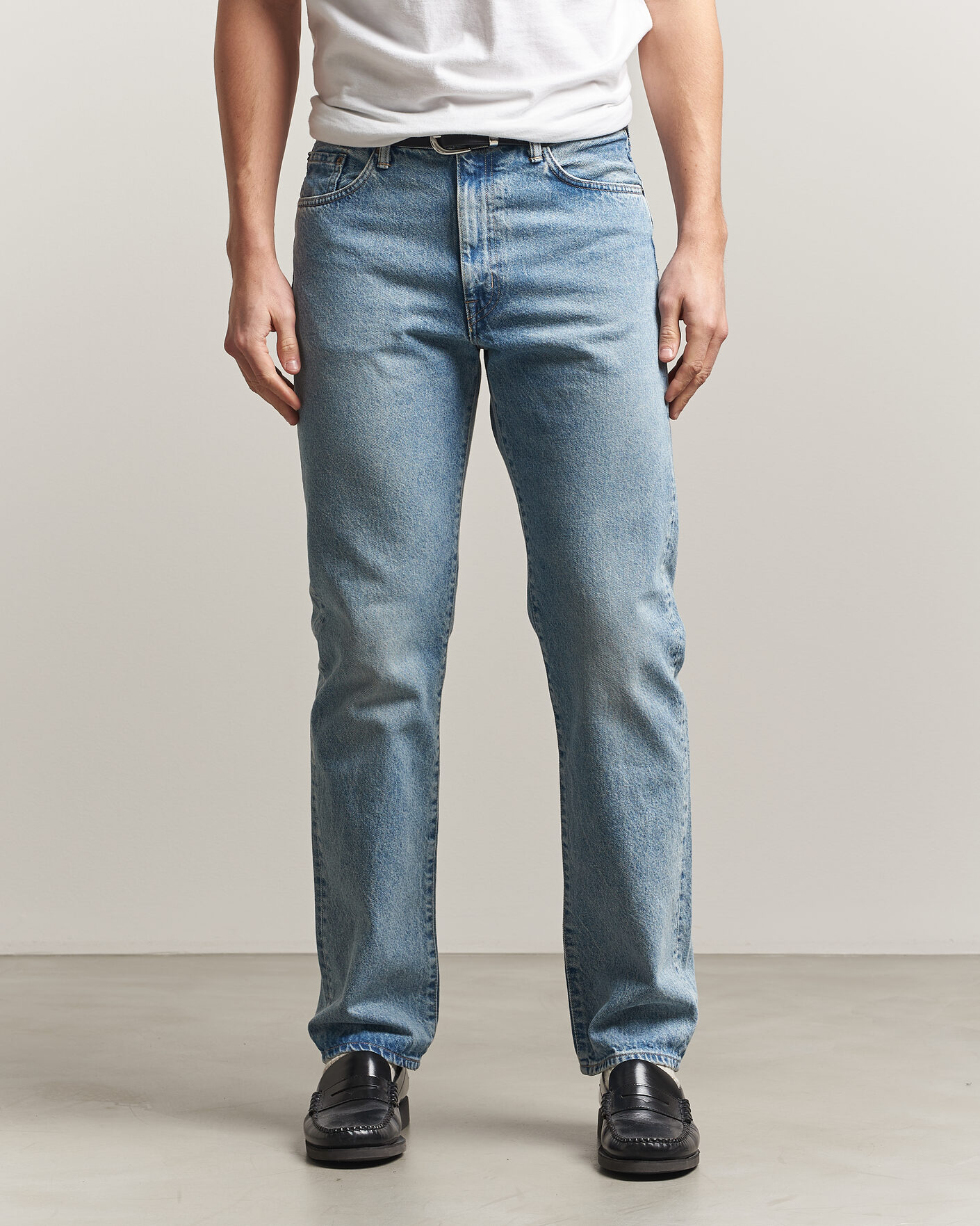 Heren | Broeken | EDWIN | Regular Straight Jeans Used Light Blue