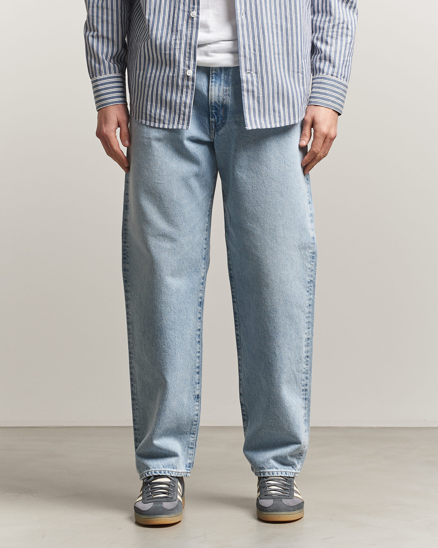 Heren | Jeans | EDWIN | Loose Straight Jeans Used Light Blue