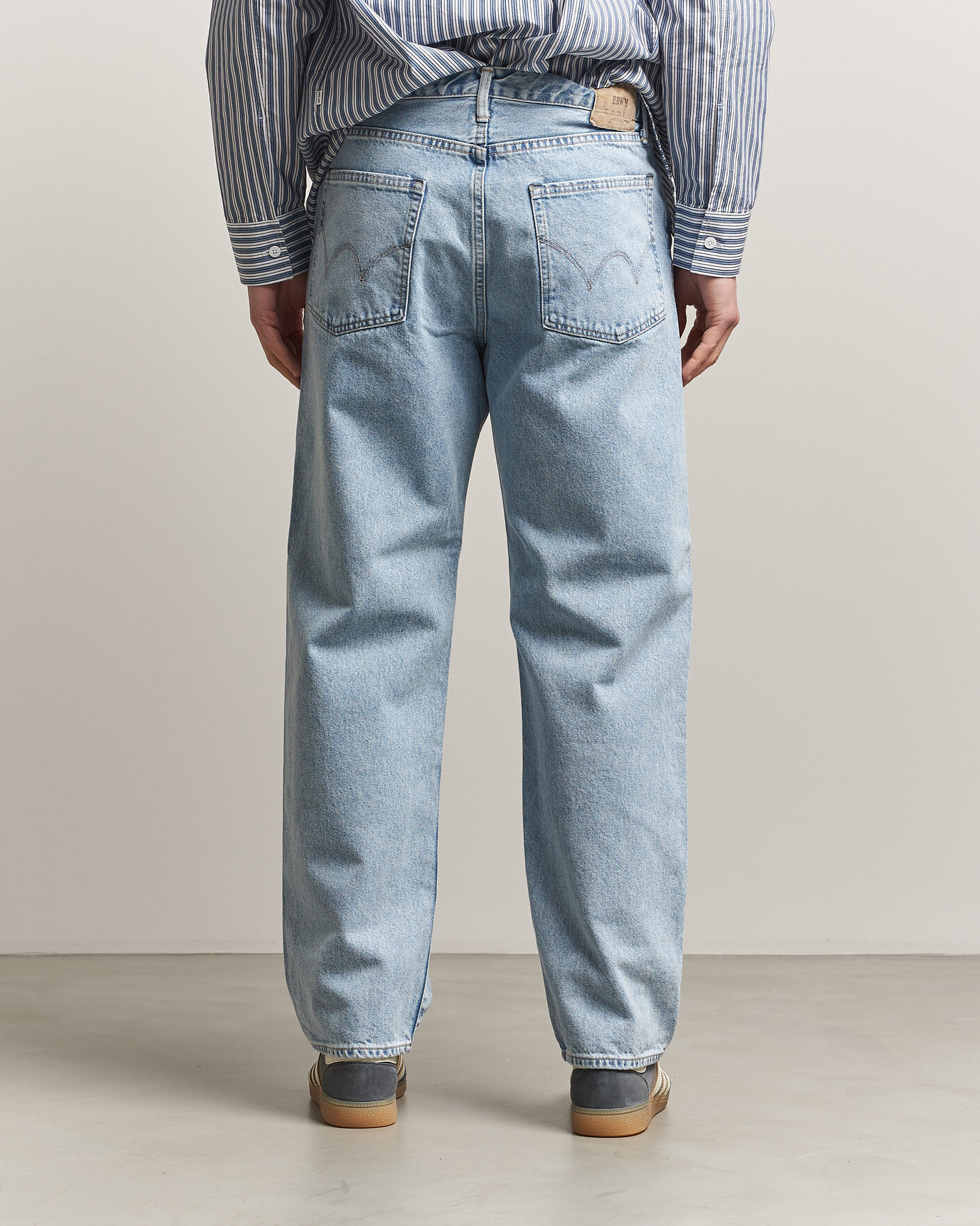 Heren | Jeans | EDWIN | Loose Straight Jeans Used Light Blue
