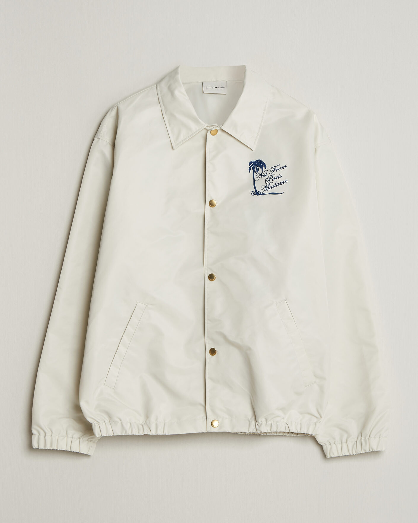 Heren | Jassen | Drôle de Monsieur | Palmier Slogan Coach Jacket Off White