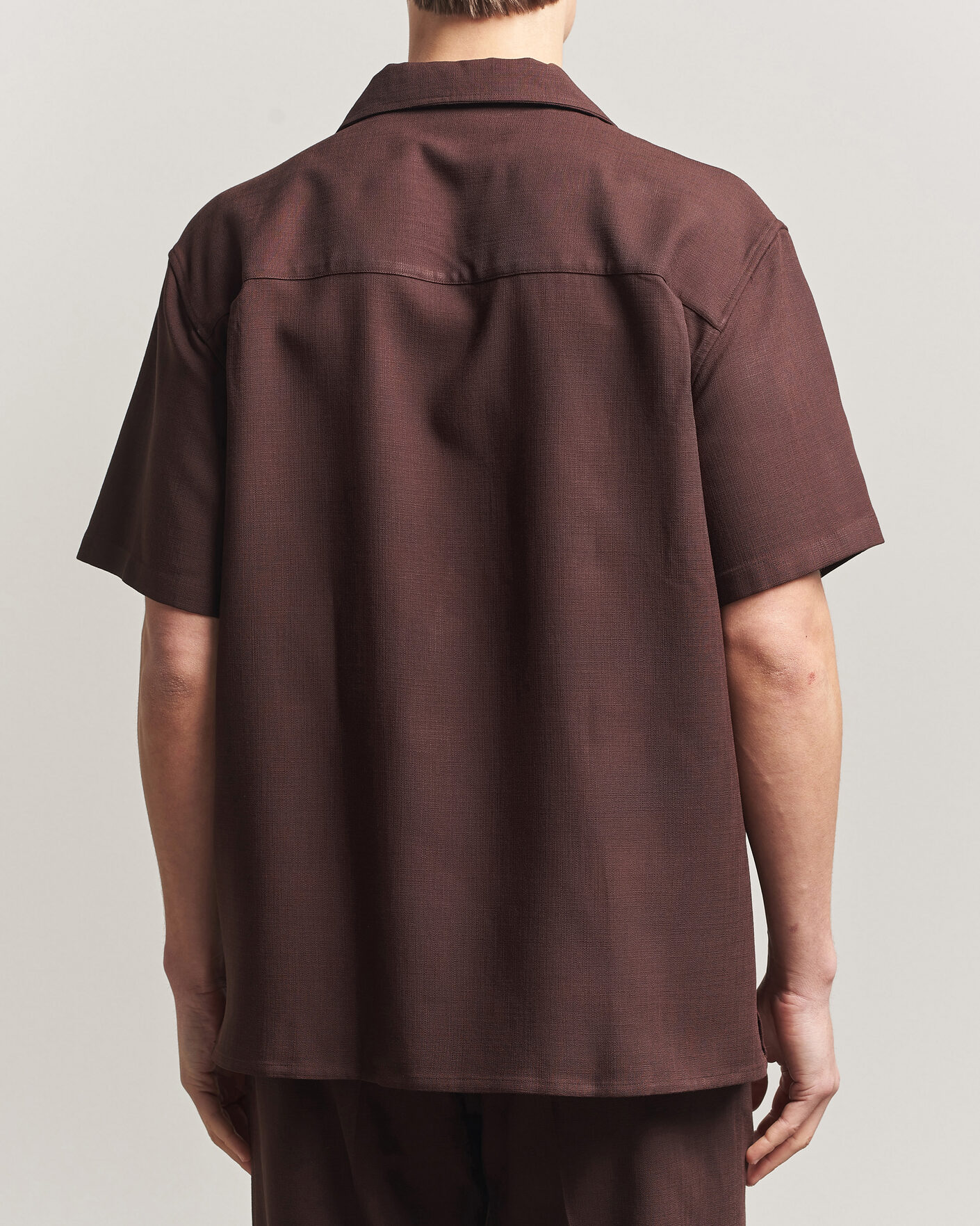 Heren | Overhemden | Drôle de Monsieur | Viscose Resort Shirt Brown