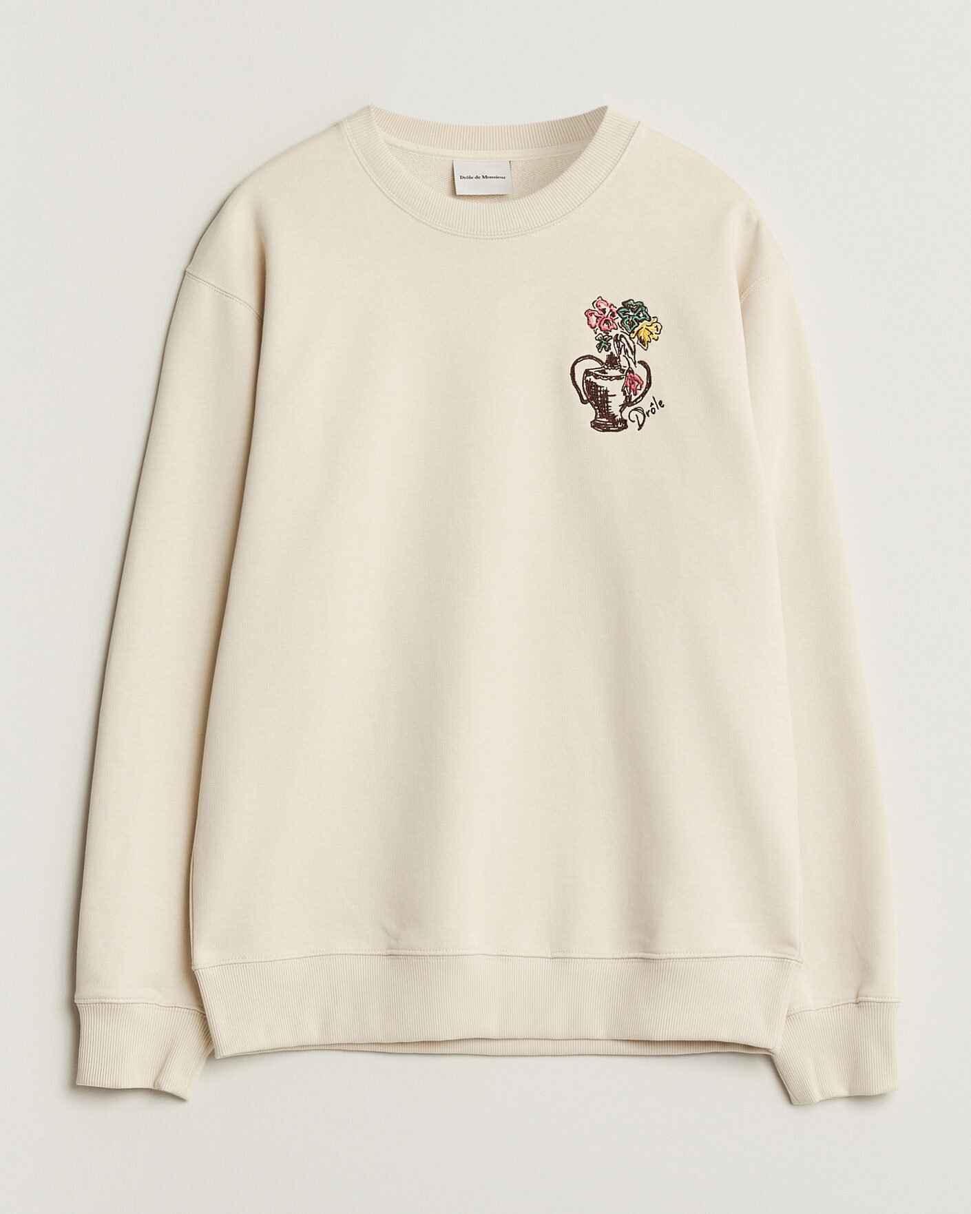 Heren | Truien | Drôle de Monsieur | Vase Havana Sweatshirt Sand