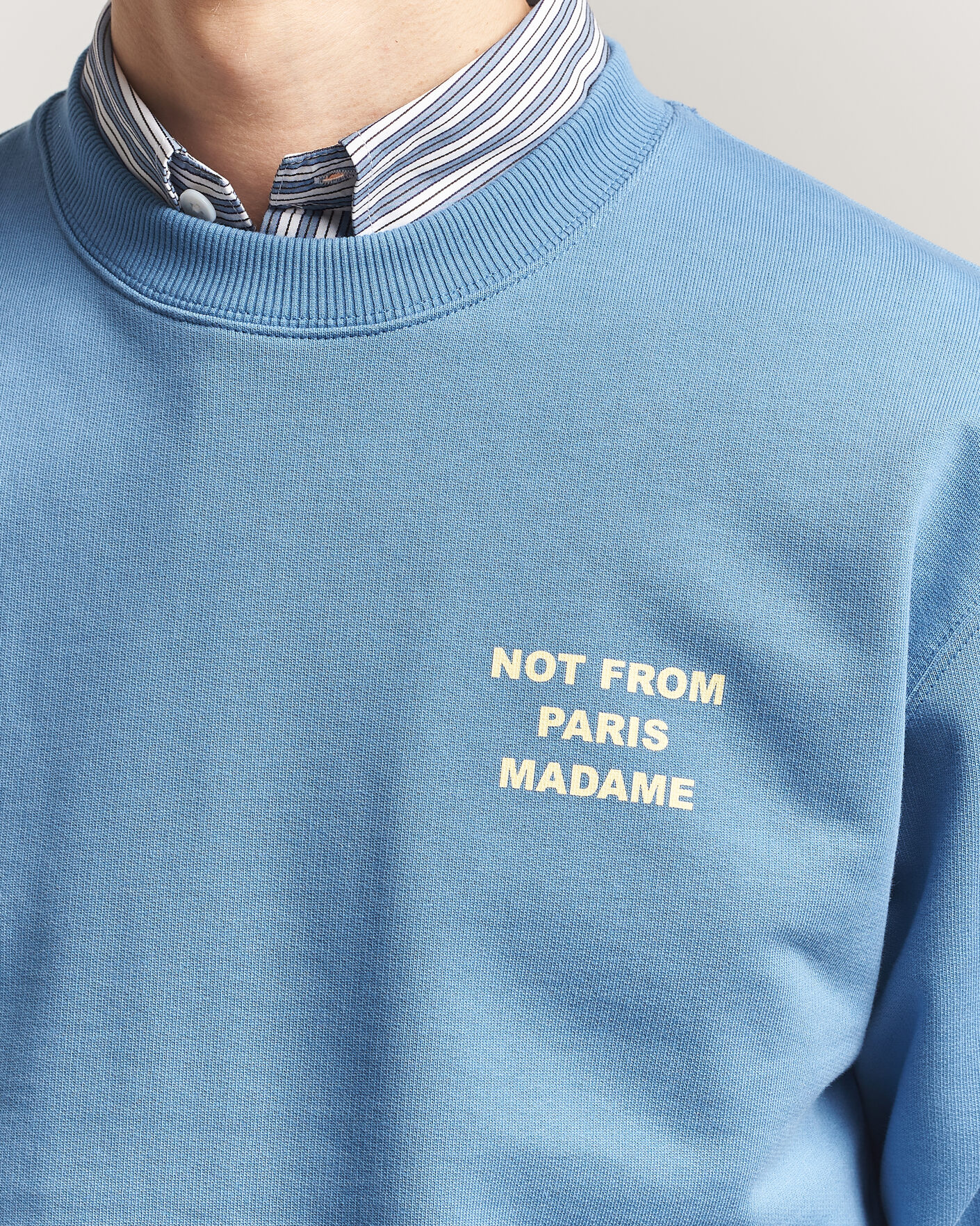 Heren | Truien | Drôle de Monsieur | Slogan Sweatshirt Atlantic Blue