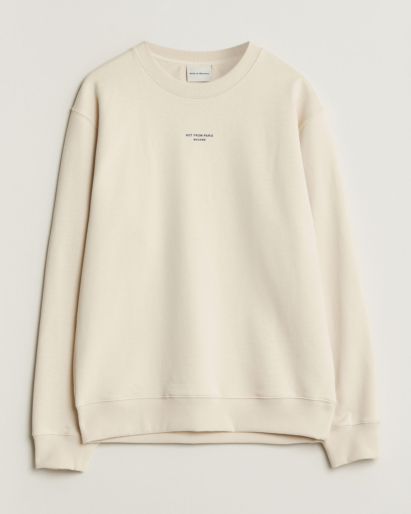 Heren | Truien | Drôle de Monsieur | Classic Slogan Sweatshirt Sand