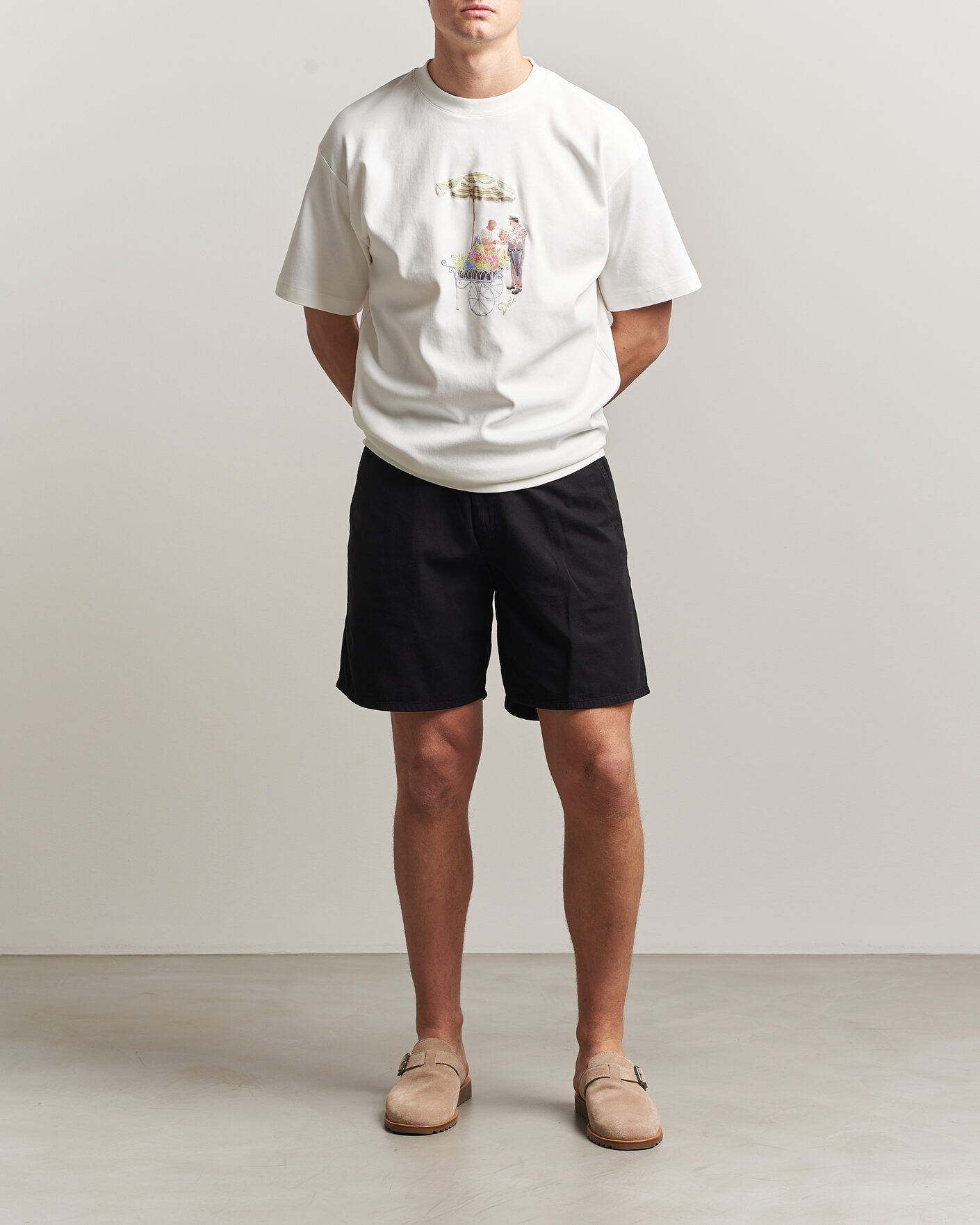 Heren | T-shirts | Drôle de Monsieur | Fleuriste T-Shirt Off White