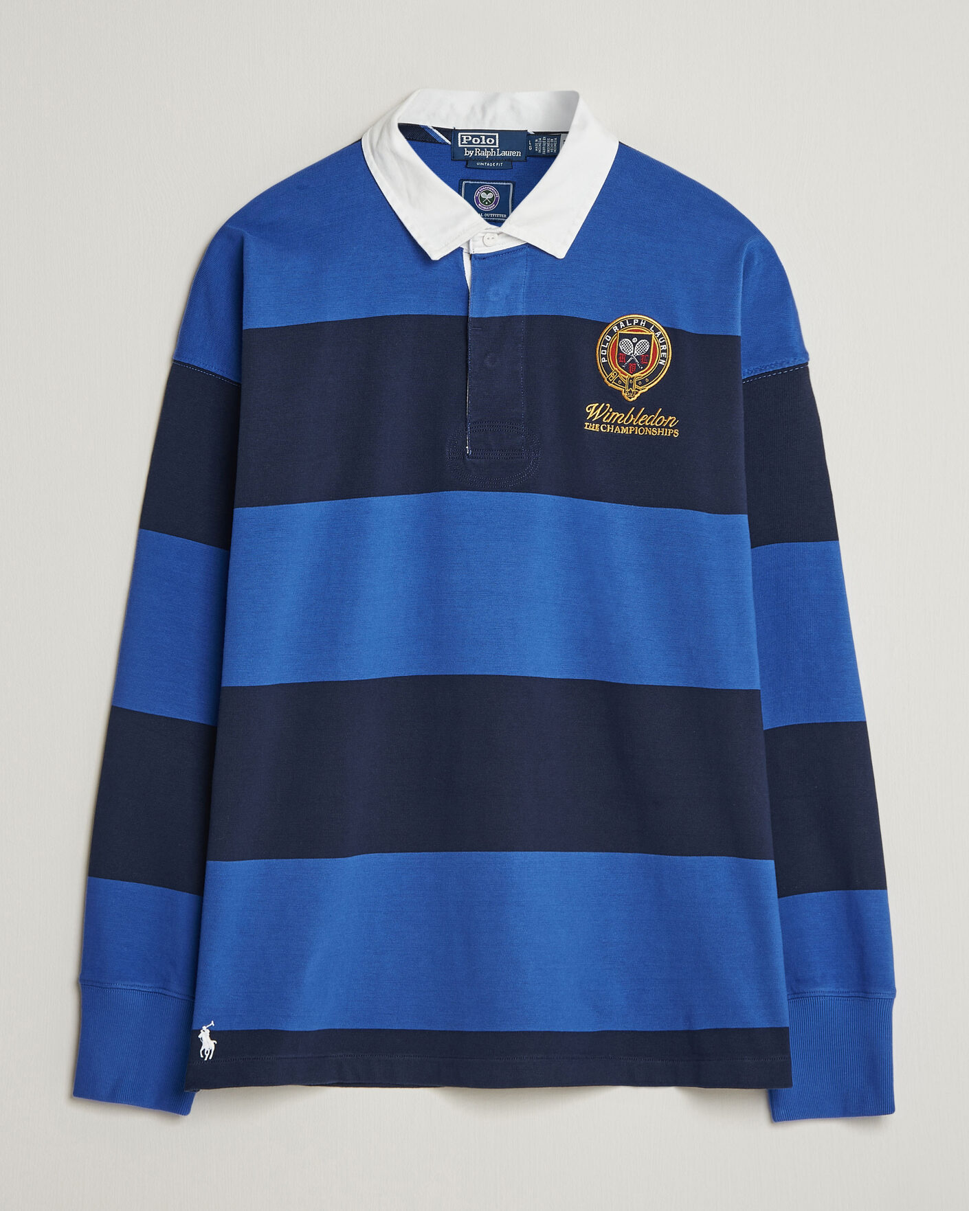 Heren | Truien | Polo Ralph Lauren | Striped Rugby Pullover Collegiate Blue