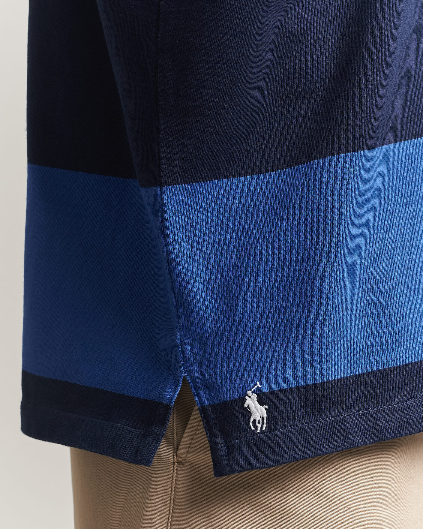 Heren | Truien | Polo Ralph Lauren | Striped Rugby Pullover Collegiate Blue