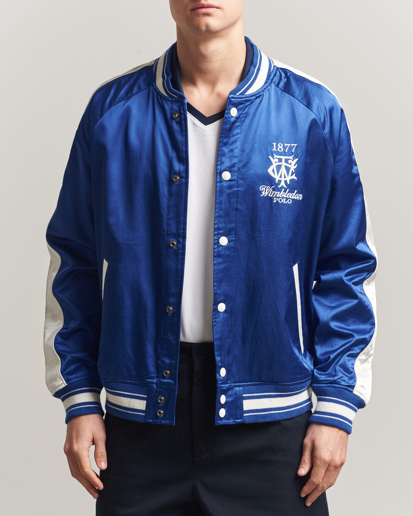 Heren | Jassen | Polo Ralph Lauren | Championship Bomber Jacket Graphic Royal/White