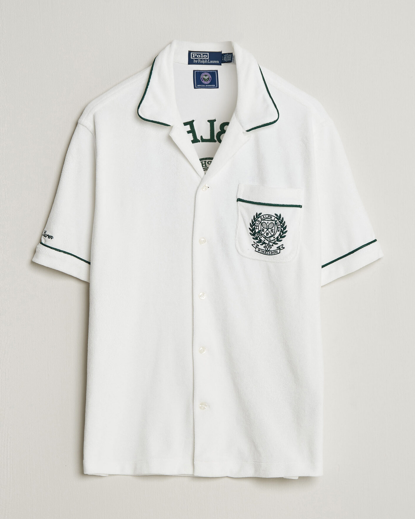 Heren | Overhemden | Polo Ralph Lauren | Terry Short Sleeve Shirt White