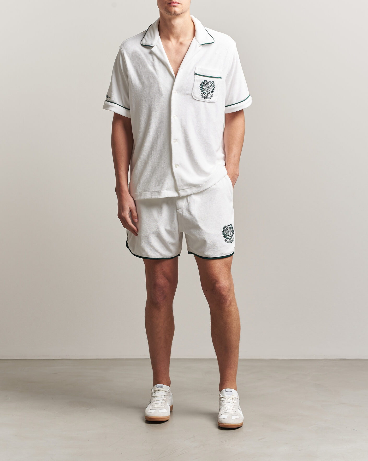 Heren | Overhemden | Polo Ralph Lauren | Terry Short Sleeve Shirt White