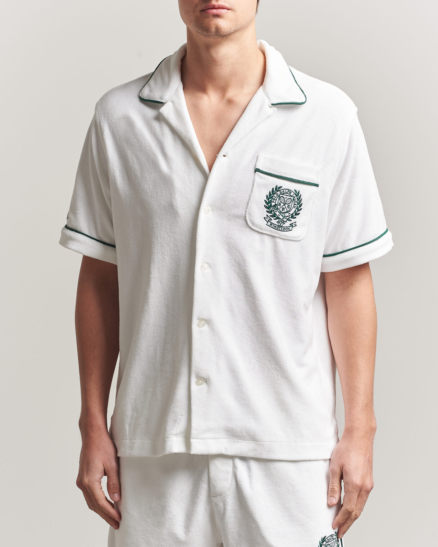 Heren | Overhemden | Polo Ralph Lauren | Terry Short Sleeve Shirt White