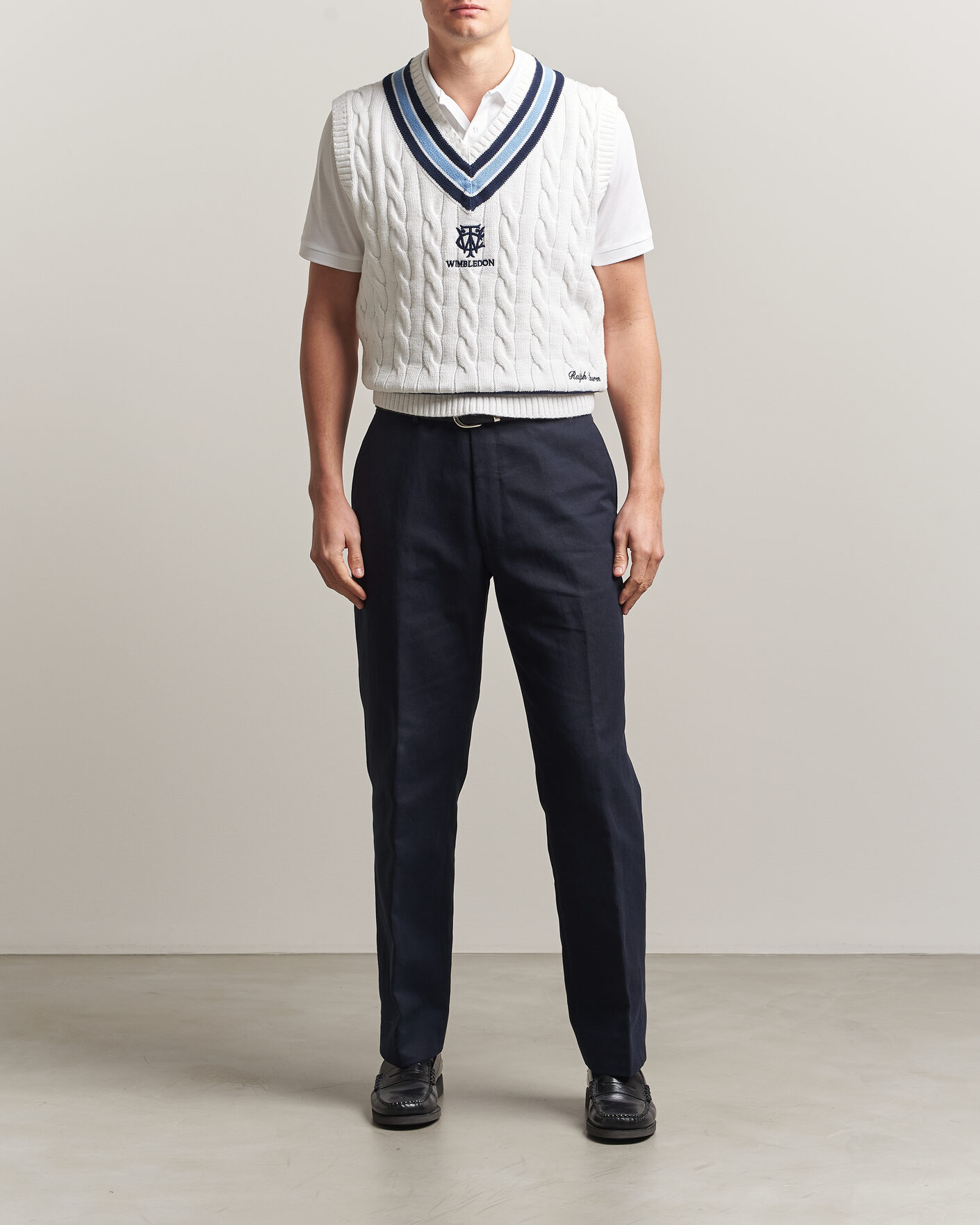 Heren | Truien | Polo Ralph Lauren | Cotton Cable Vest Cream Combo