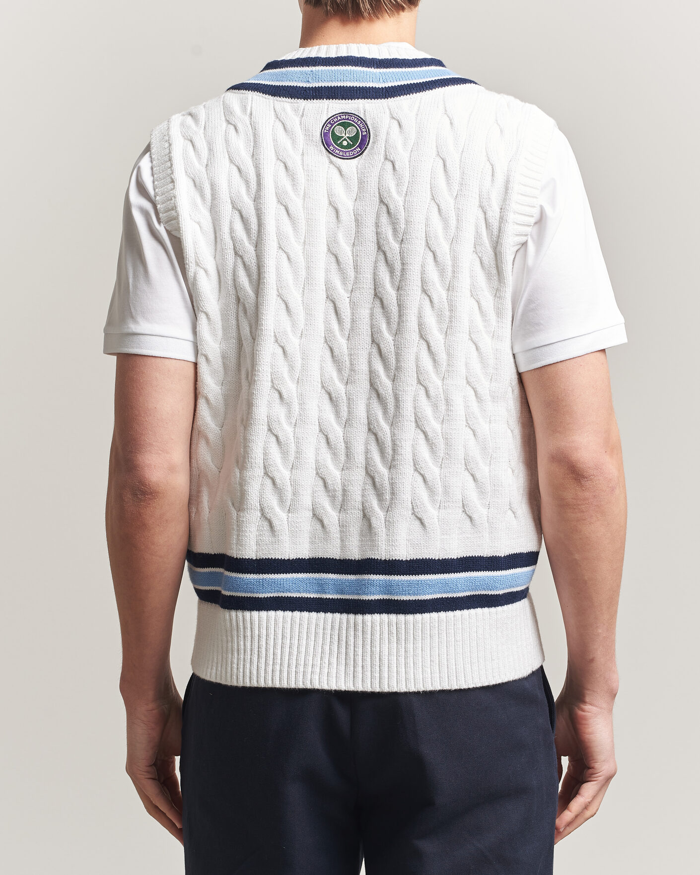 Heren | Truien | Polo Ralph Lauren | Cotton Cable Vest Cream Combo
