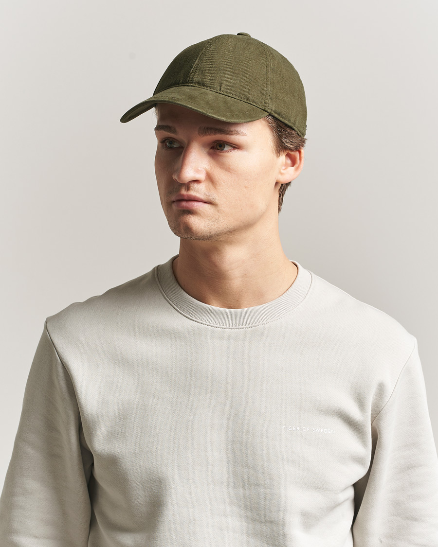Heren | Hoeden en petten | Tiger of Sweden | Hent Washed Cap Kalamata Green
