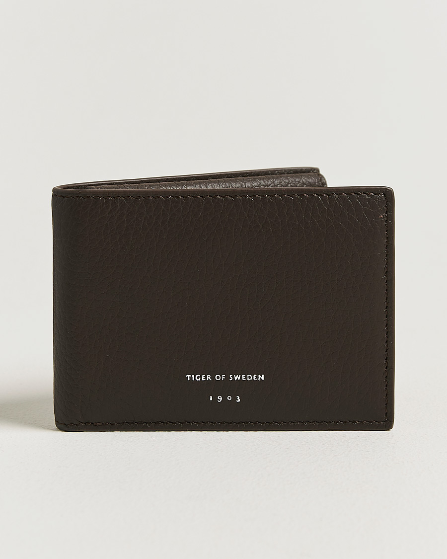 Heren | Portemonnees | Tiger of Sweden | Wivallius Leather Wallet Dark Brown