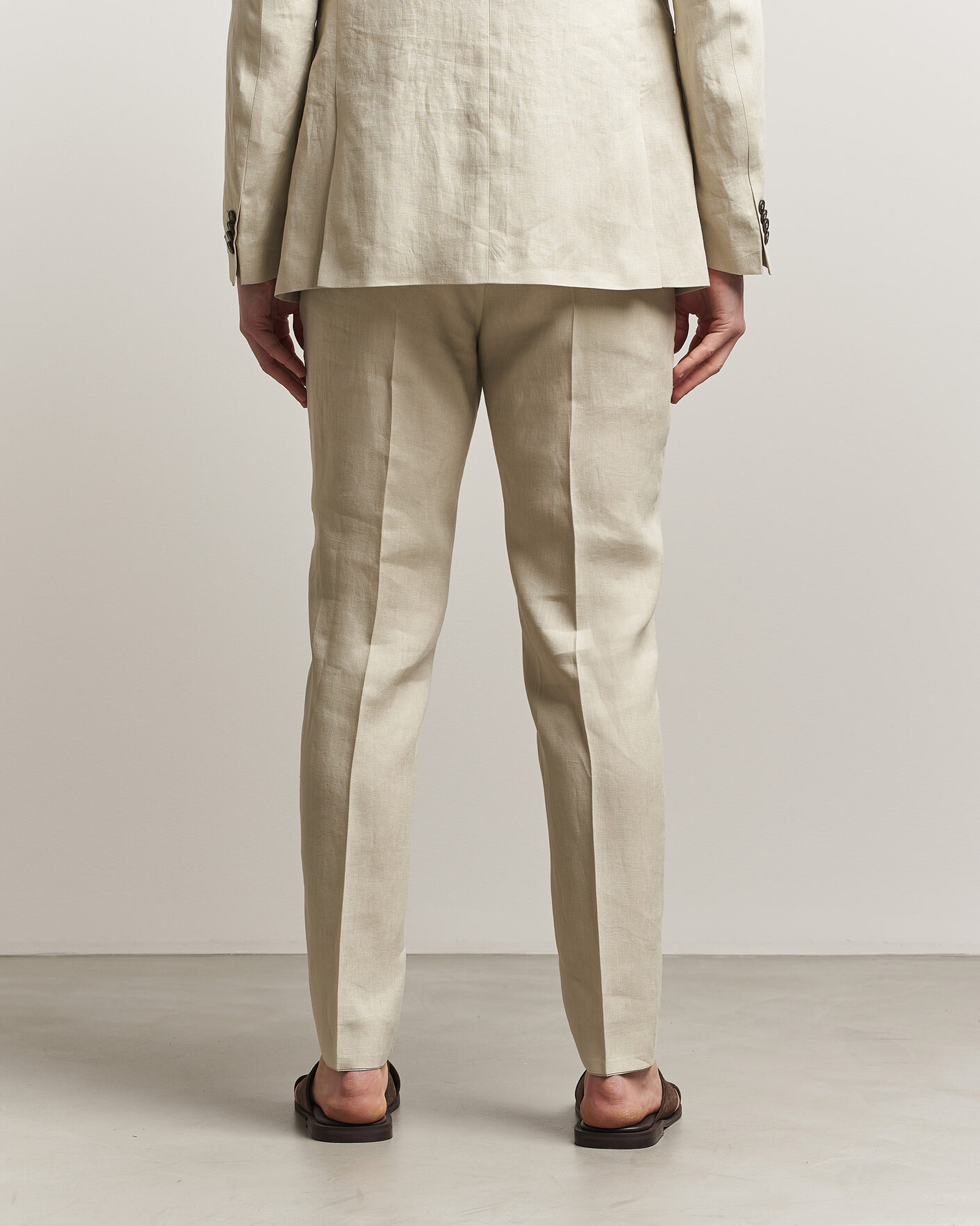 Heren | Broeken | Tiger of Sweden | Tenuta Linen Suit Trousers Cream Sand