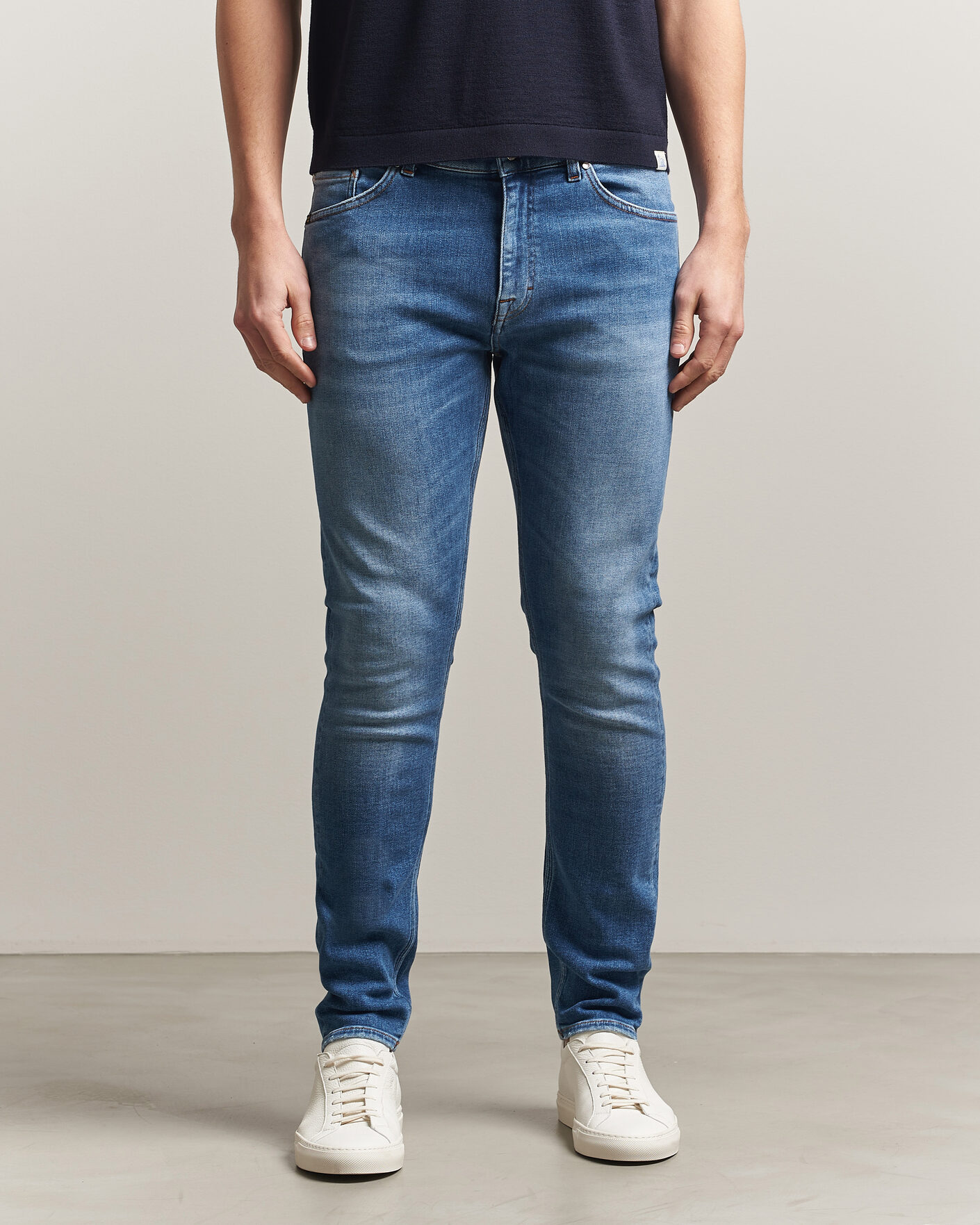 Heren | Broeken | Tiger of Sweden | Evolve Jeans Medium Blue