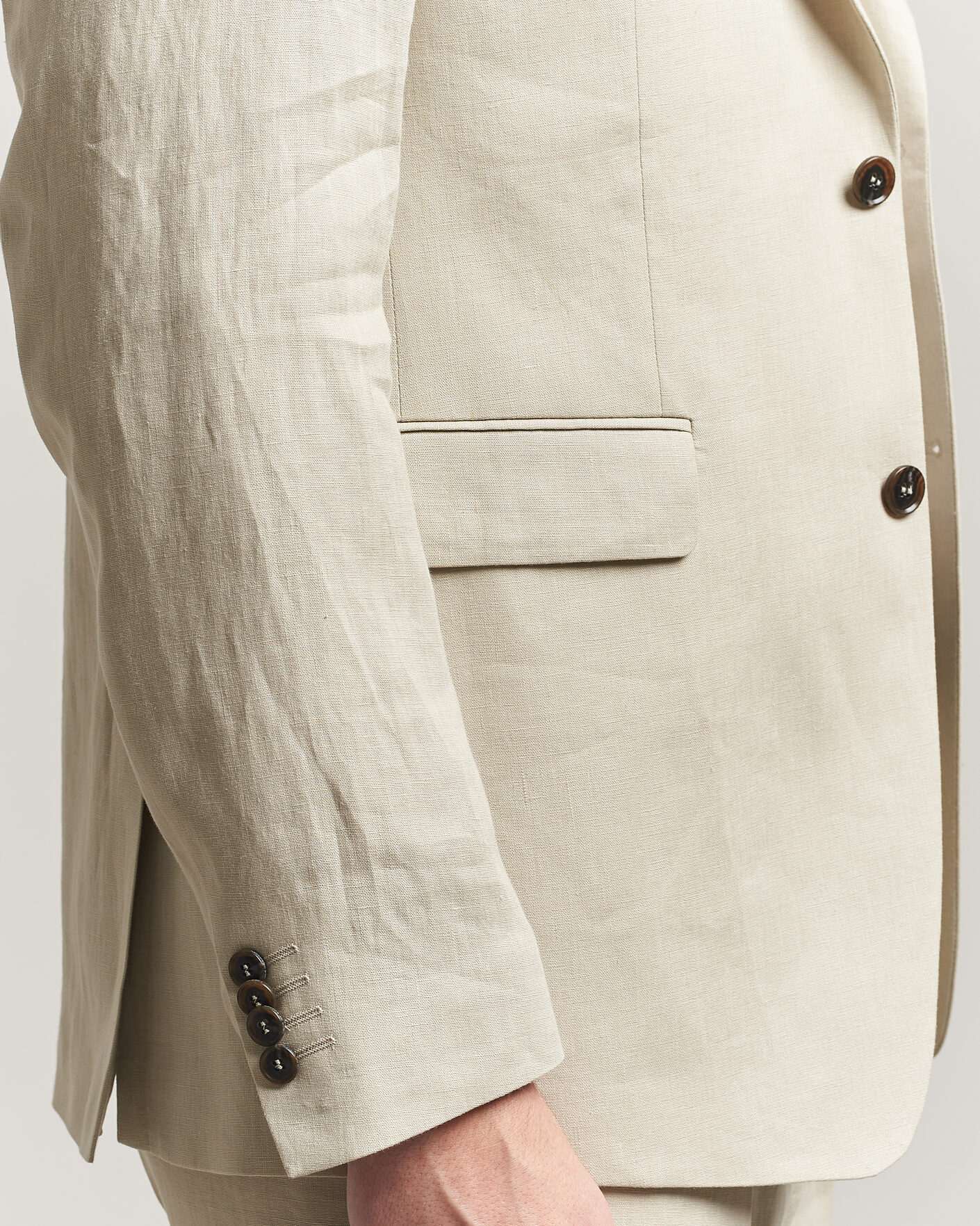 Heren | Blazers | Tiger of Sweden | Justin Linen Suit Blazer Cream Sand