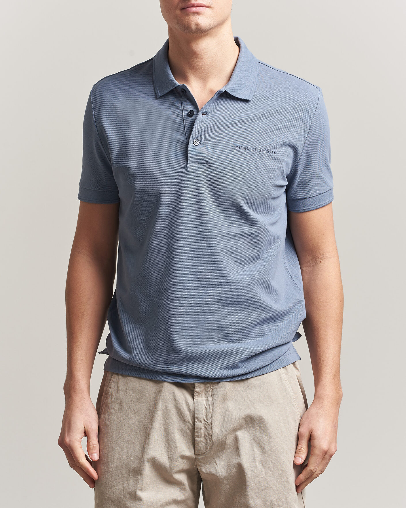 Heren | Polo's | Tiger of Sweden | Darios Polo Dull Blue