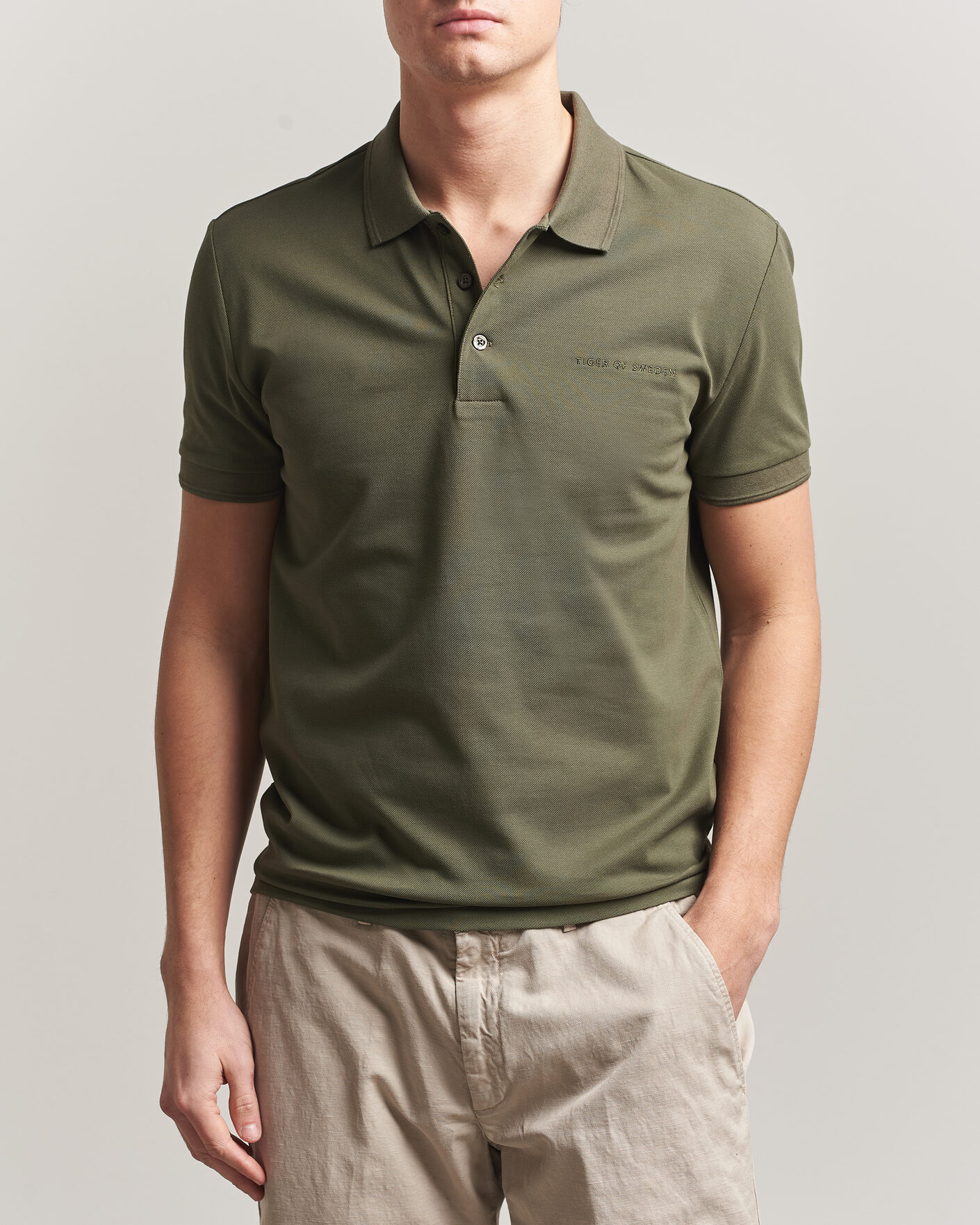 Heren | Polo's | Tiger of Sweden | Darios Polo Kalamata Green
