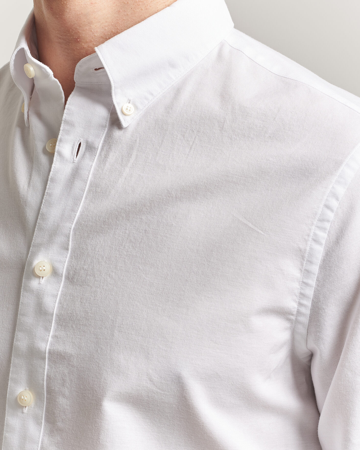 Heren | Overhemden | Tiger of Sweden | Bjorn Oxford Shirt Pure White