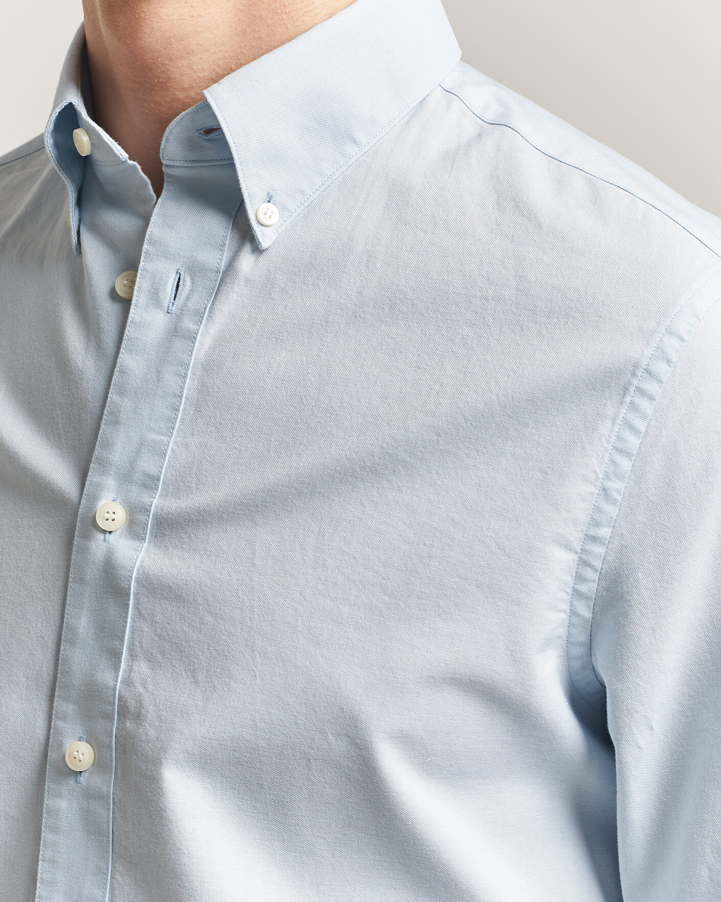Heren | Overhemden | Tiger of Sweden | Bjorn Oxford Shirt Light Blue