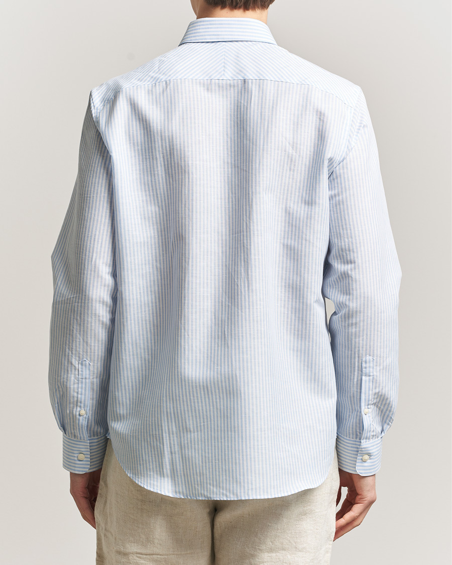 Heren | Overhemden | Tiger of Sweden | Bjorn Cotton/Linen Striped Shirt Heaven